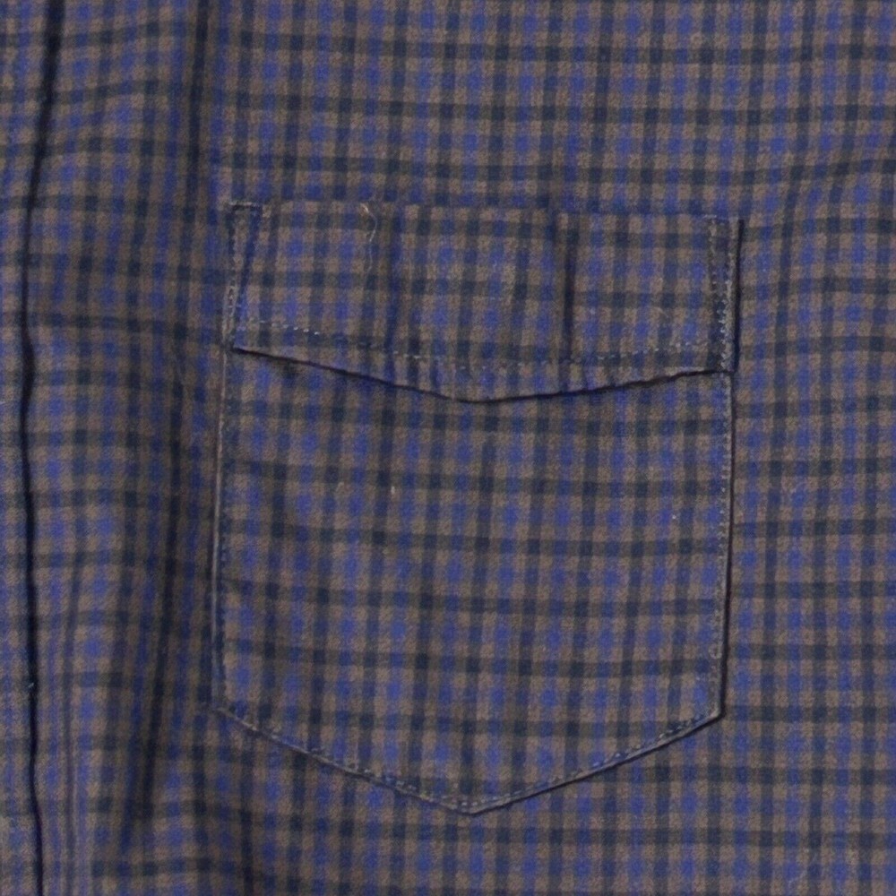 Descendant of Thieves Shirt Mens XL Purple Plaid Dres Ladro Button Down Casual - Picture 7 of 12